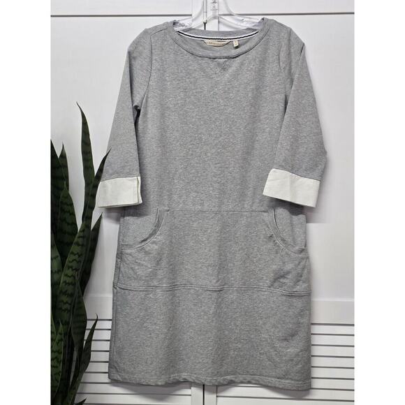 SOFT SURROUNDINGS Heather Gray Corryn Sweatshirt Dress~Size XS~Pockets Casual - Picture 2 of 6